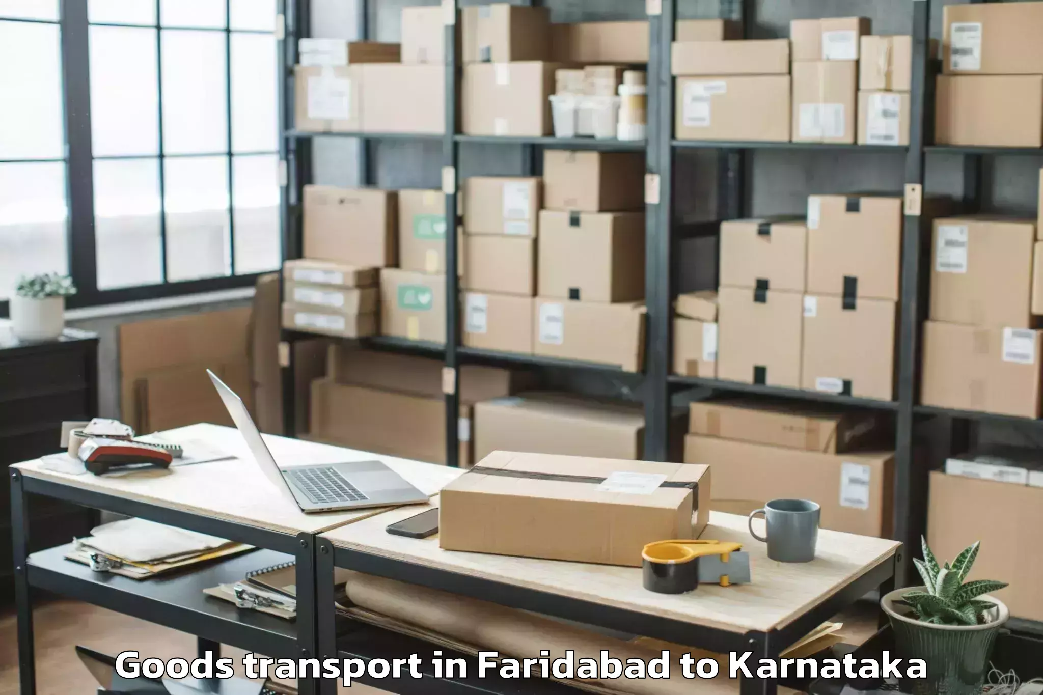 Discover Faridabad to Kotturu Goods Transport